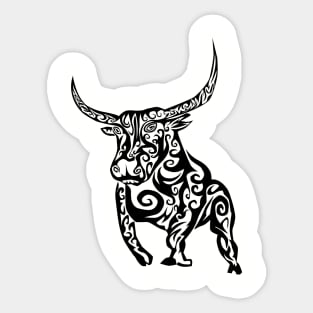 Tribal Bull Tattoo Sticker